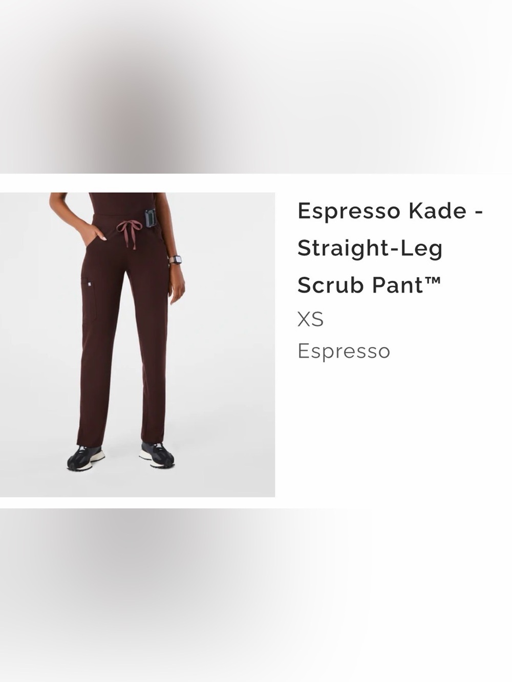 Figs Straight-Leg Scrub Pants — Espresso